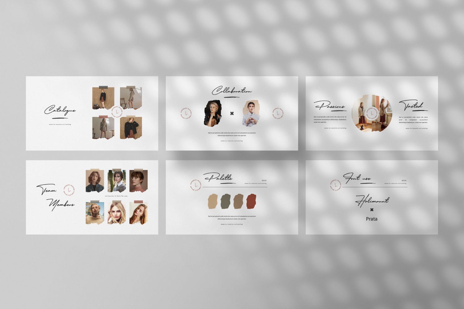 极简主义时尚品牌介绍PPT模板（PPTX）