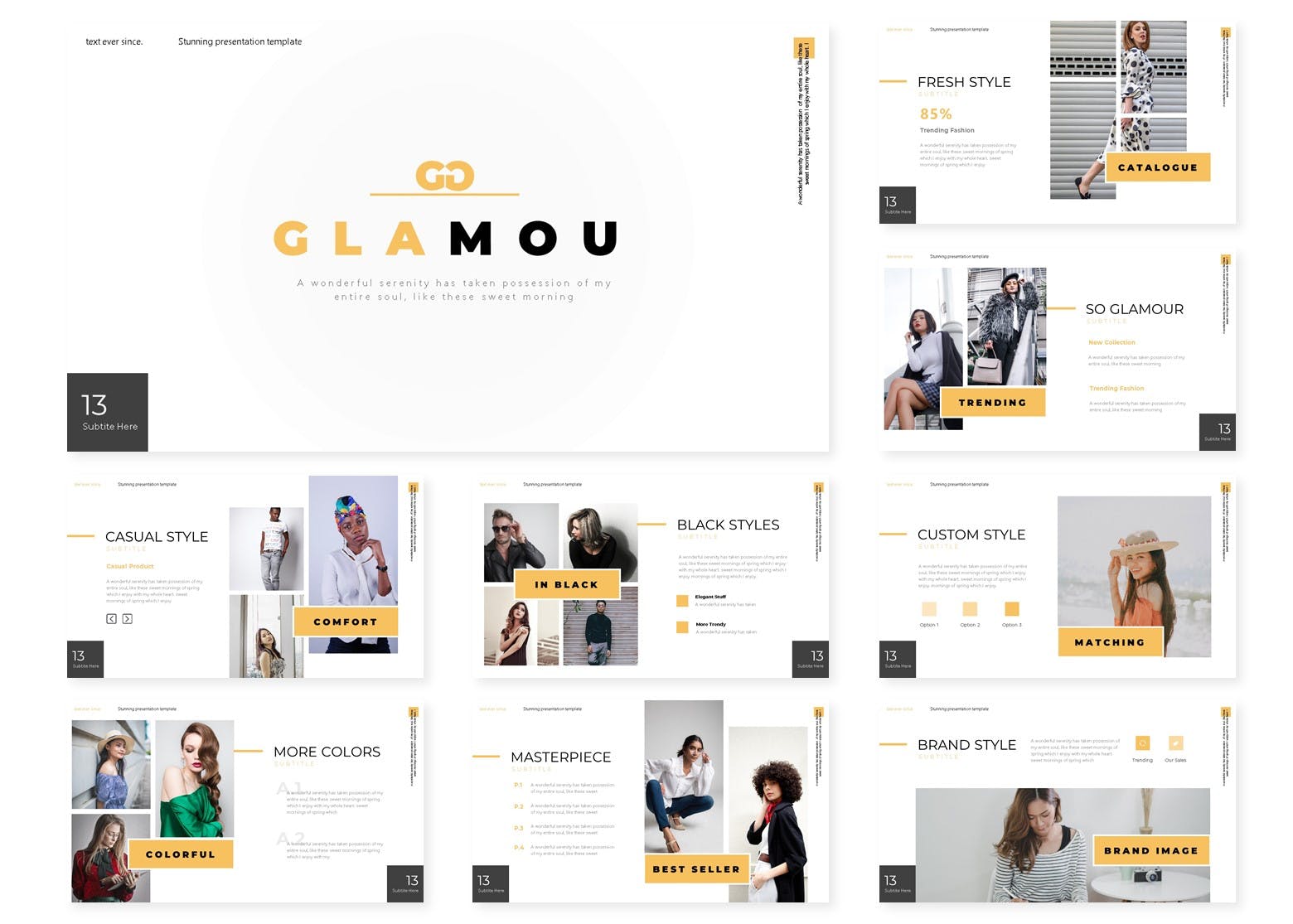 有魅力的一流PPT模板（PPTX）