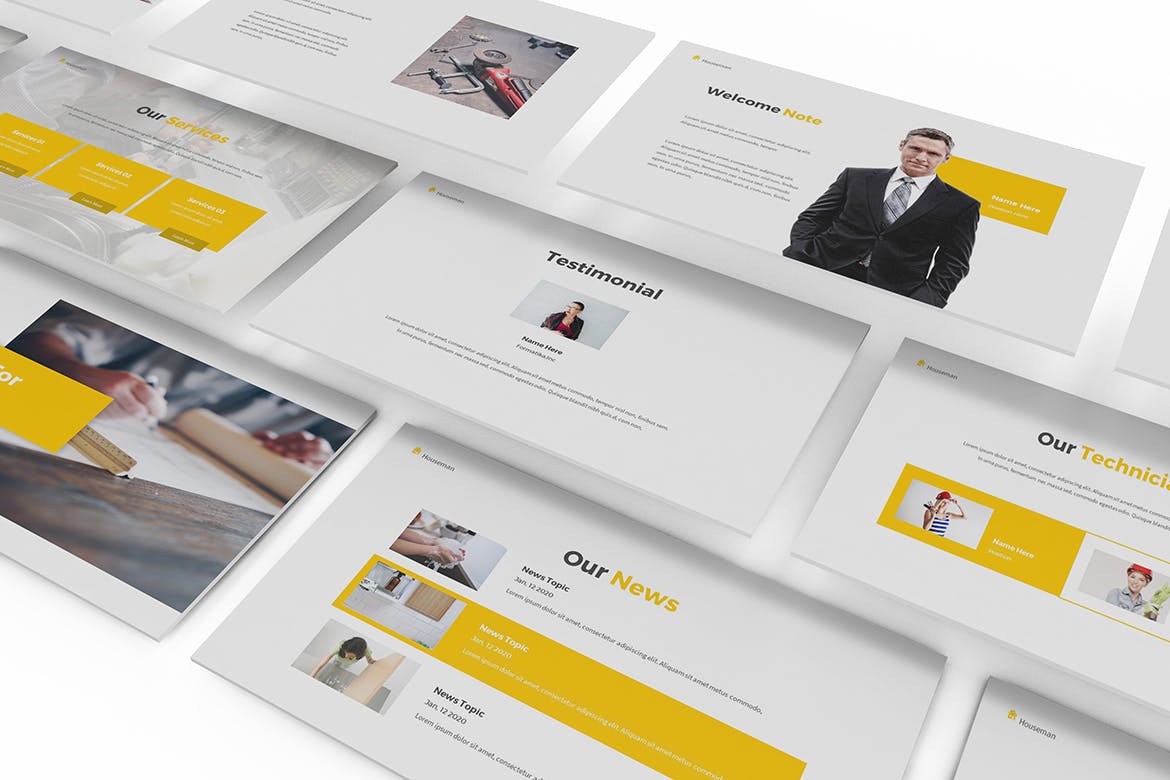 家政服务公司业务介绍PPT模板（PPTX）