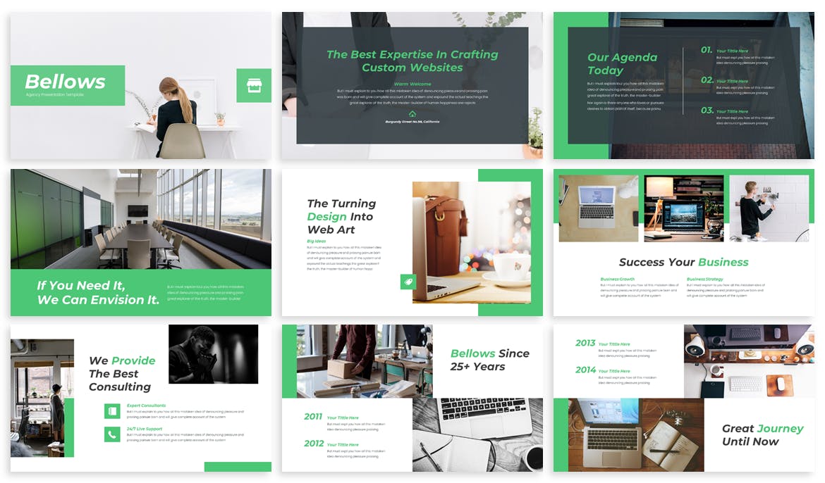 时尚商业PPT模板下载（PPTX）