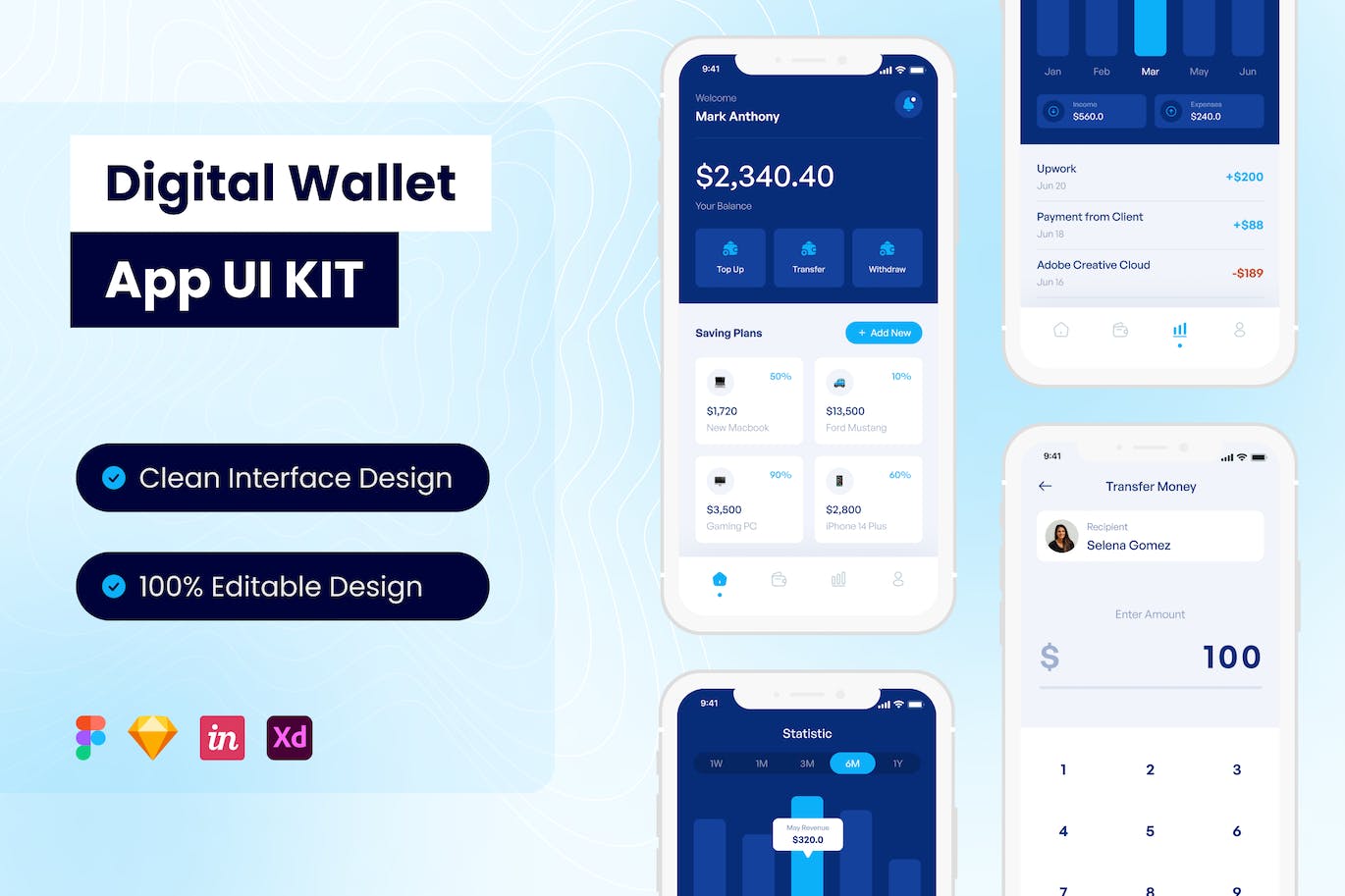 数字钱包移动应用  APP UI KIT