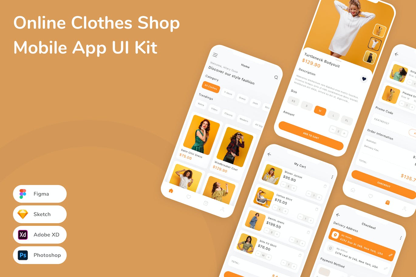 在线服饰电商 App UI Kit