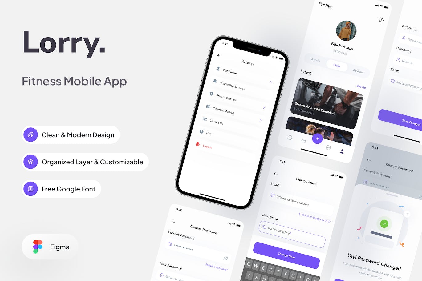 健身运动设置页面APP UI KIT