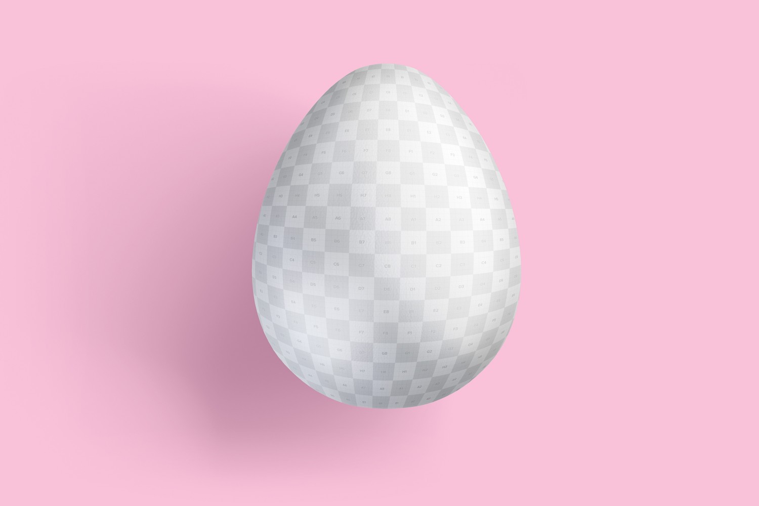 复活节彩蛋设计俯视图样机模板 Easter Egg Mockup, Top View