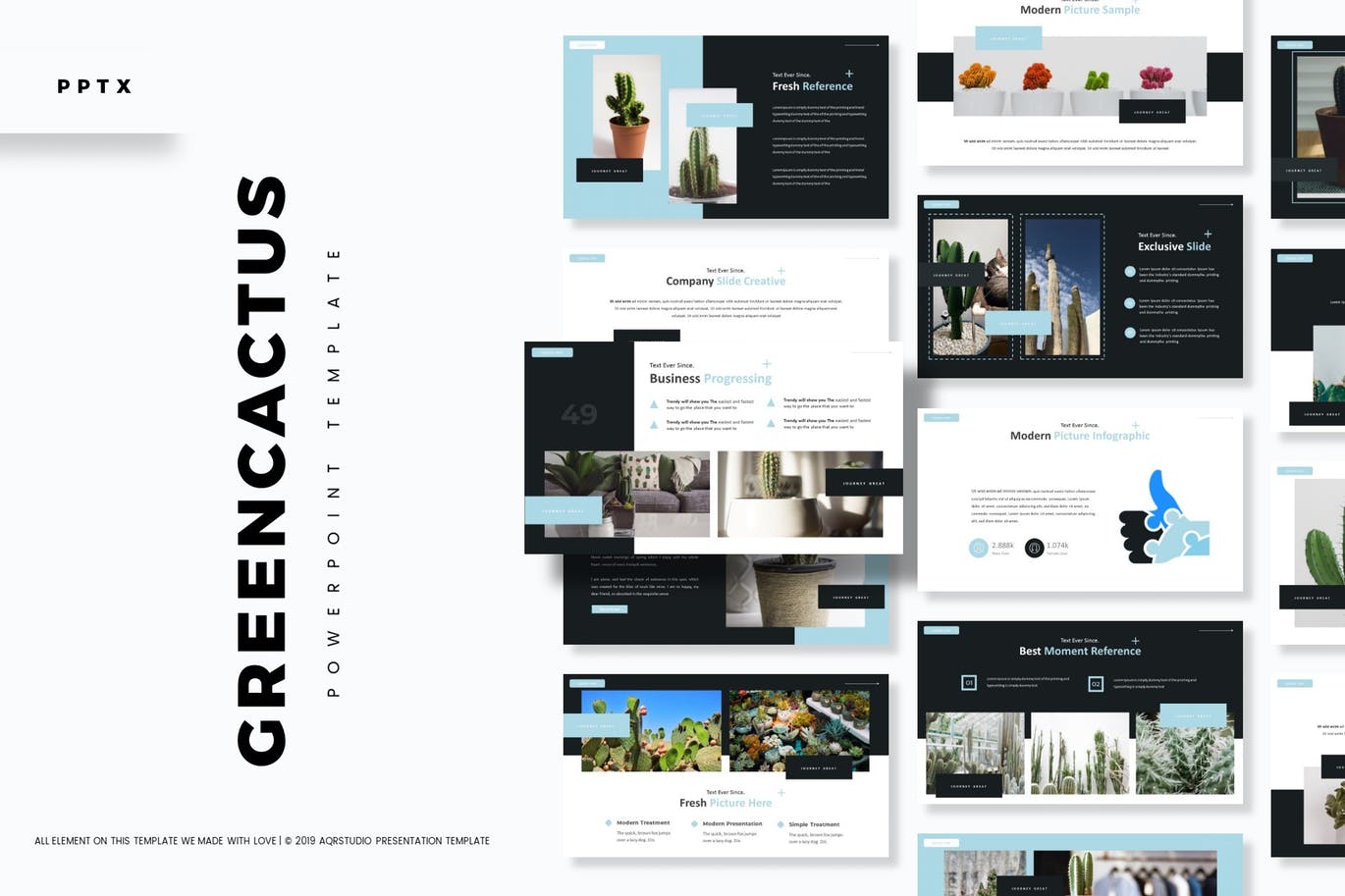简约时尚清新高端多用途的高品质powerpoint幻灯片演示模板（pptx）