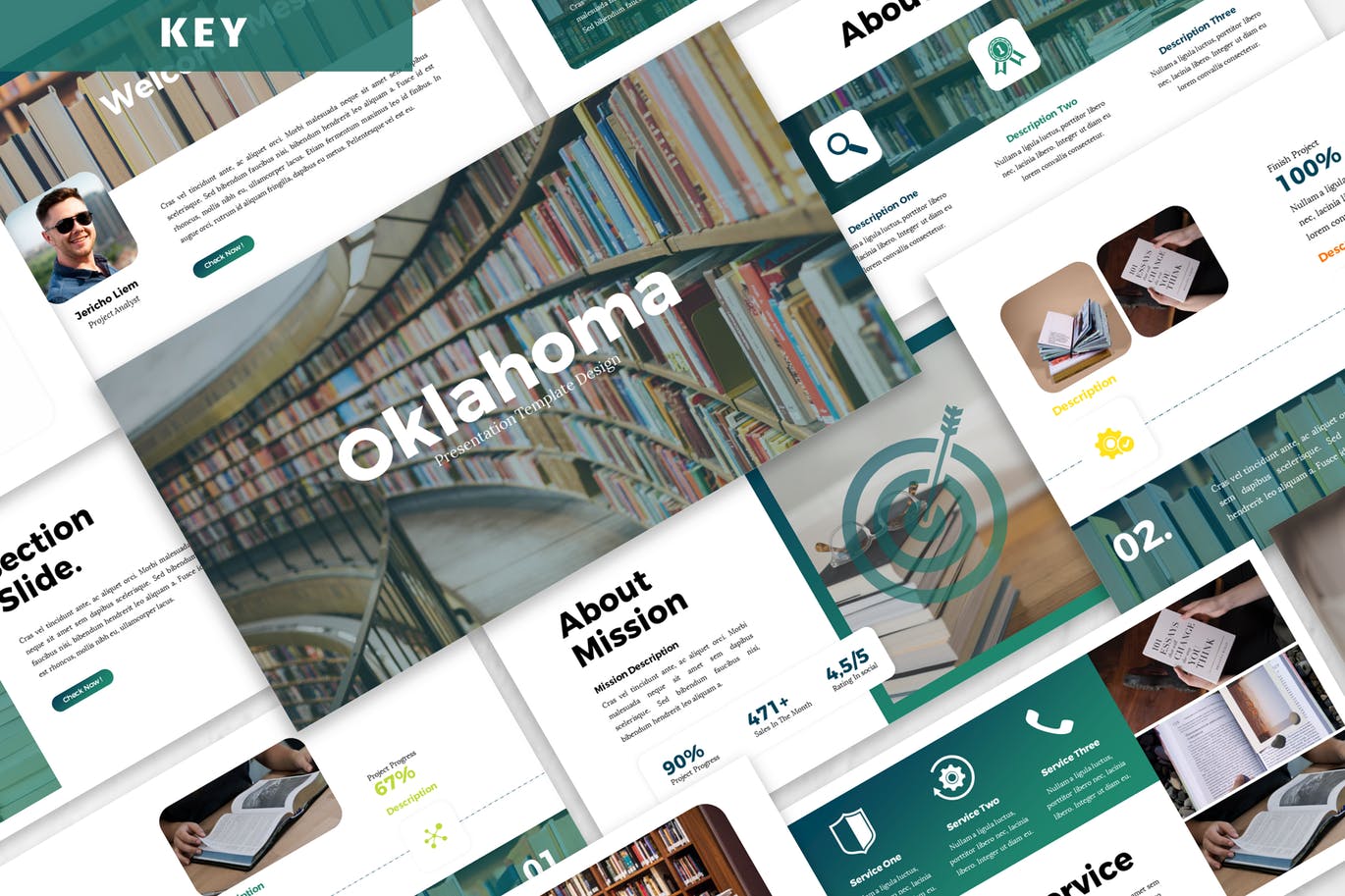 时尚高端多用途的主题业务keynote幻灯片演示模板（key）