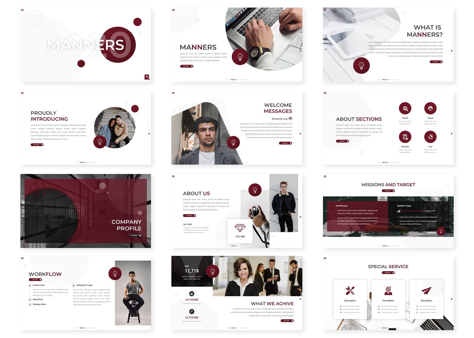 优雅的PPT模板下载[PPTX]