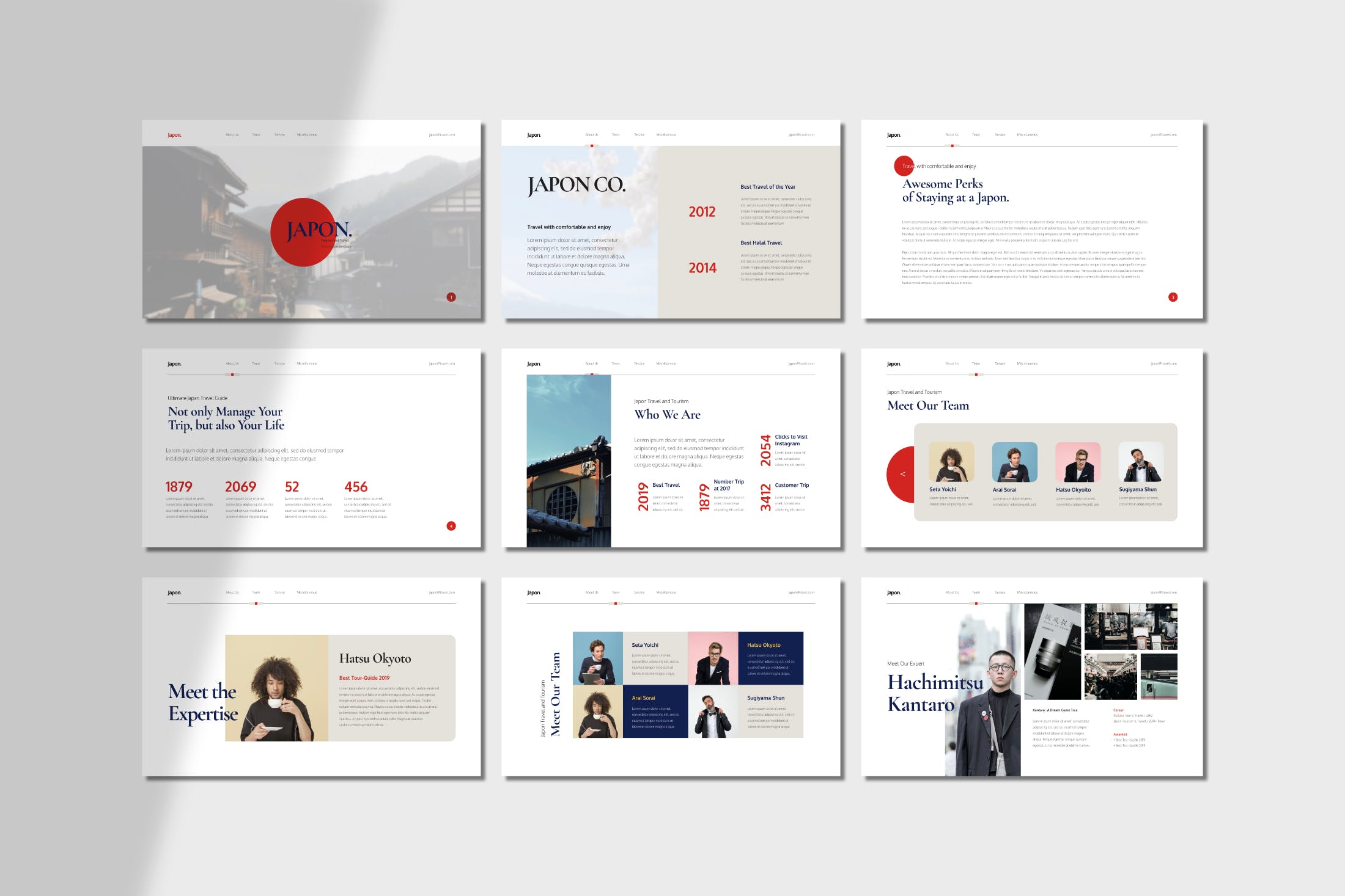 商务极简主义风格的PPT模板（PPTX）