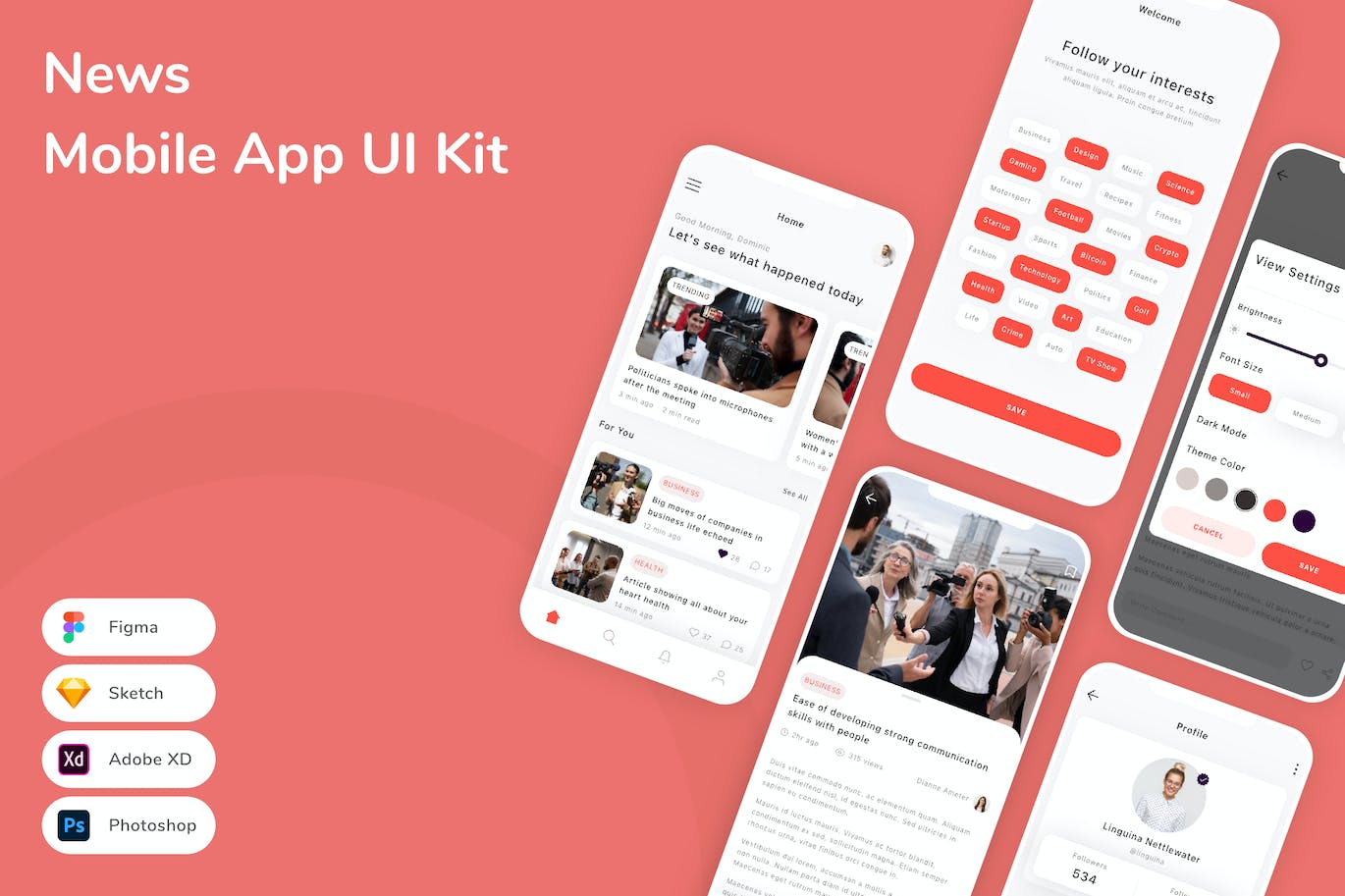 新闻移动应用APP UI KIT