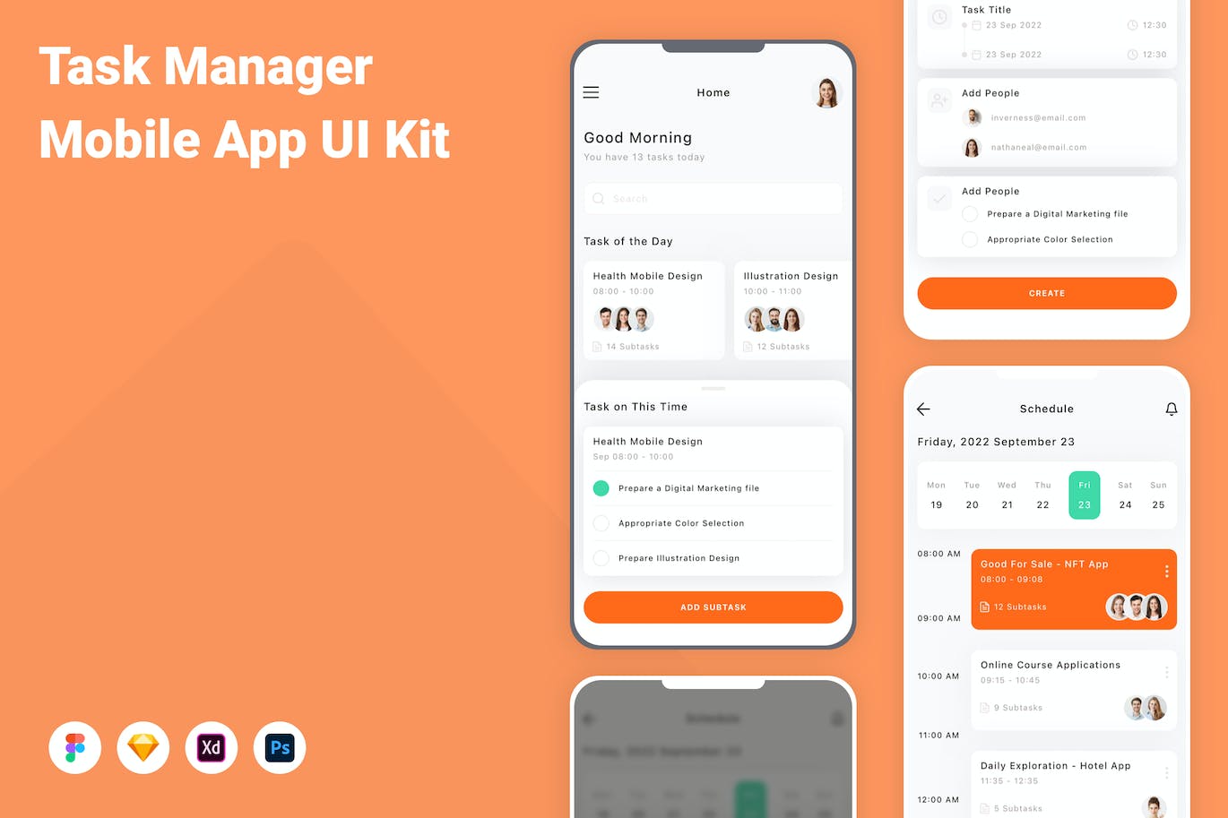任务管理器移动应用APP UI KIT