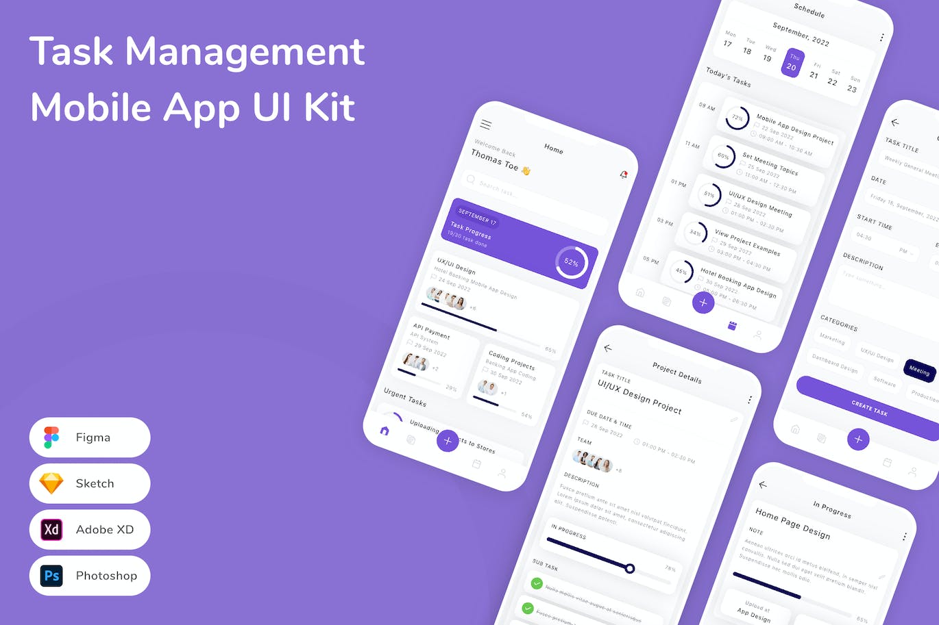任务管理移动应用APP UI KIT
