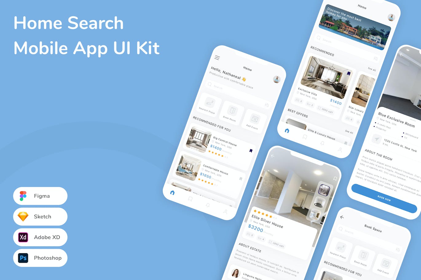首页搜索移动应用UI套件