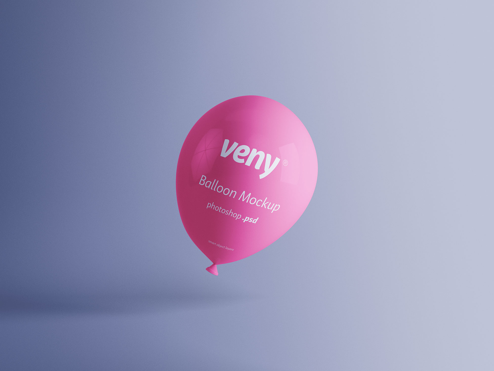 透明气球庆祝场景设计样机素材 Transparent Balloon Mockup
