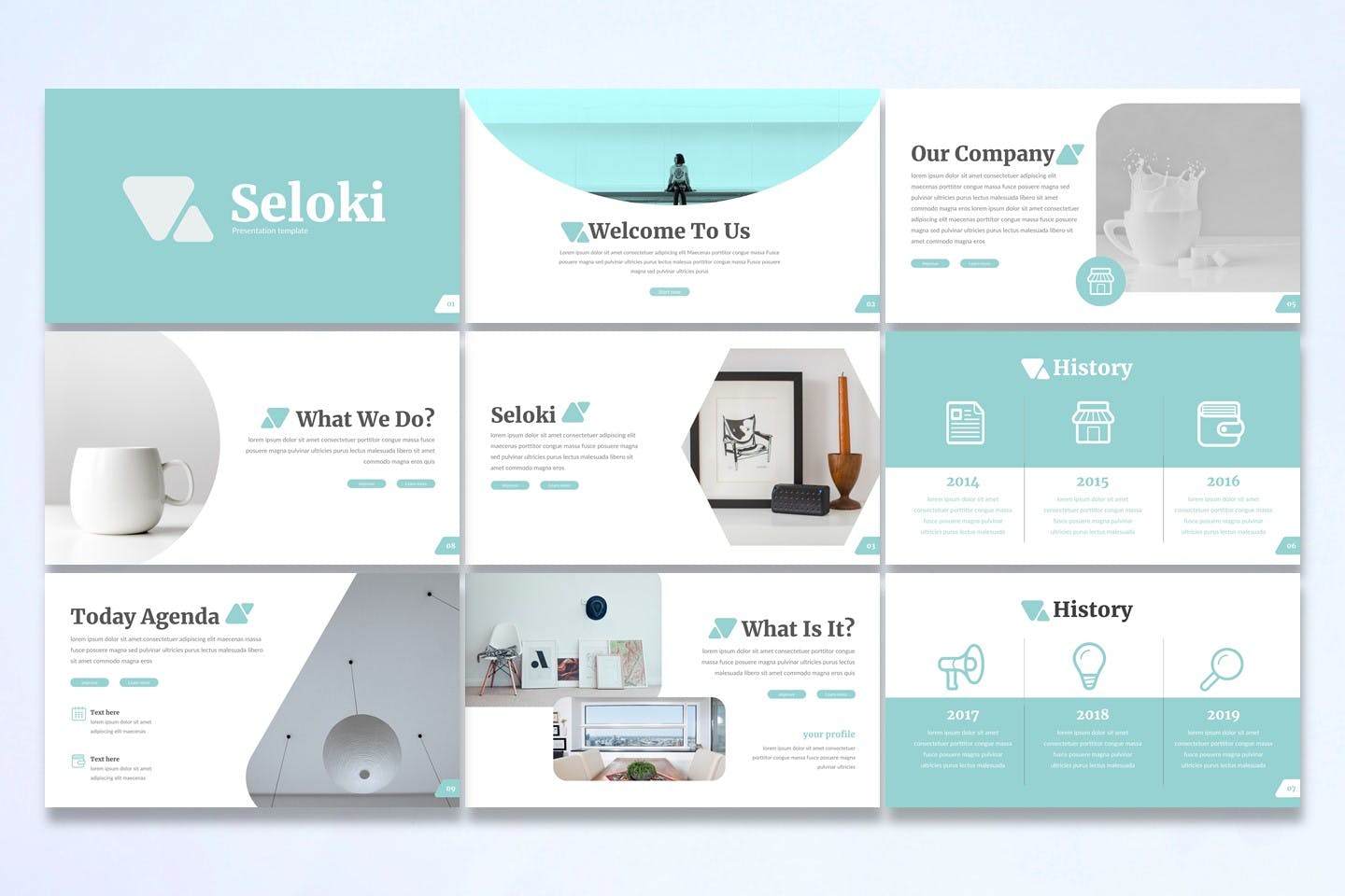 现代时尚的简约风格PPT模板下载