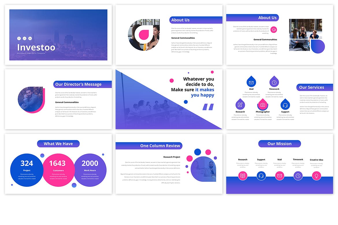 大数据投资相关的数据图表PPT下载[PPTX]