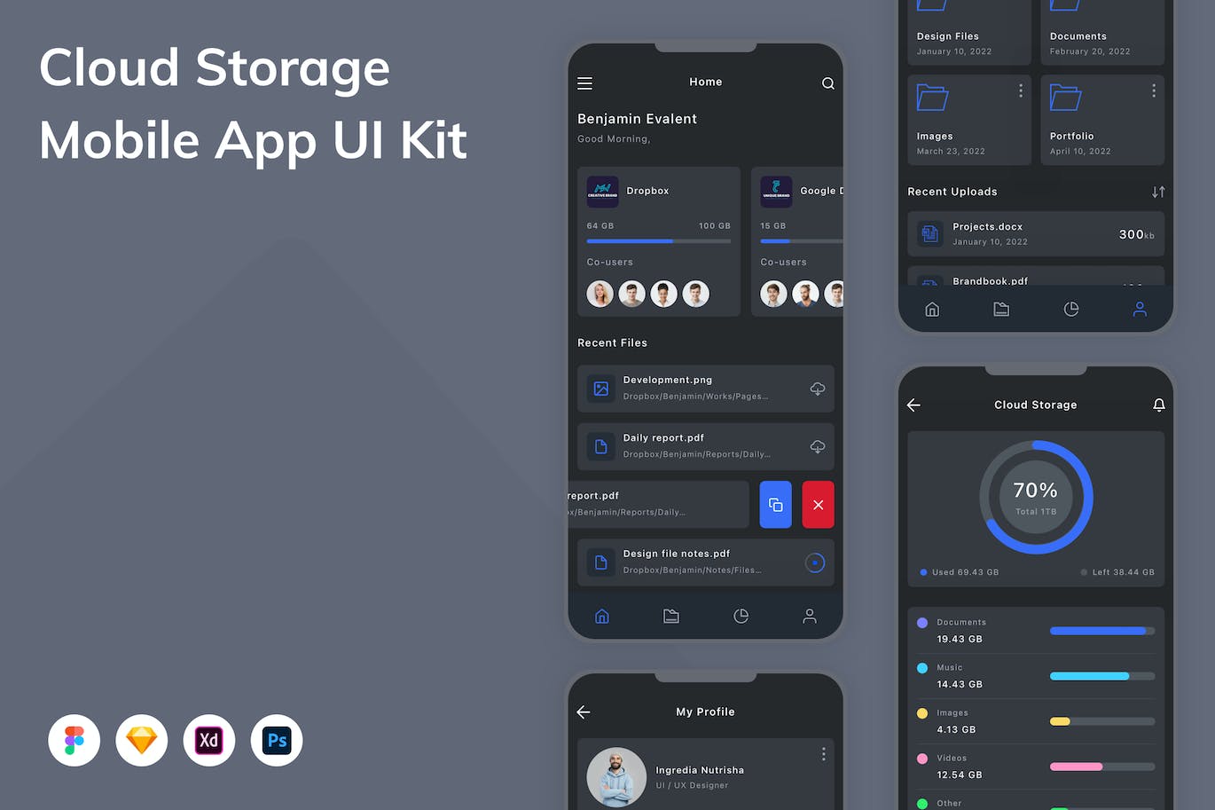 云存储移动应用APP UI KIT