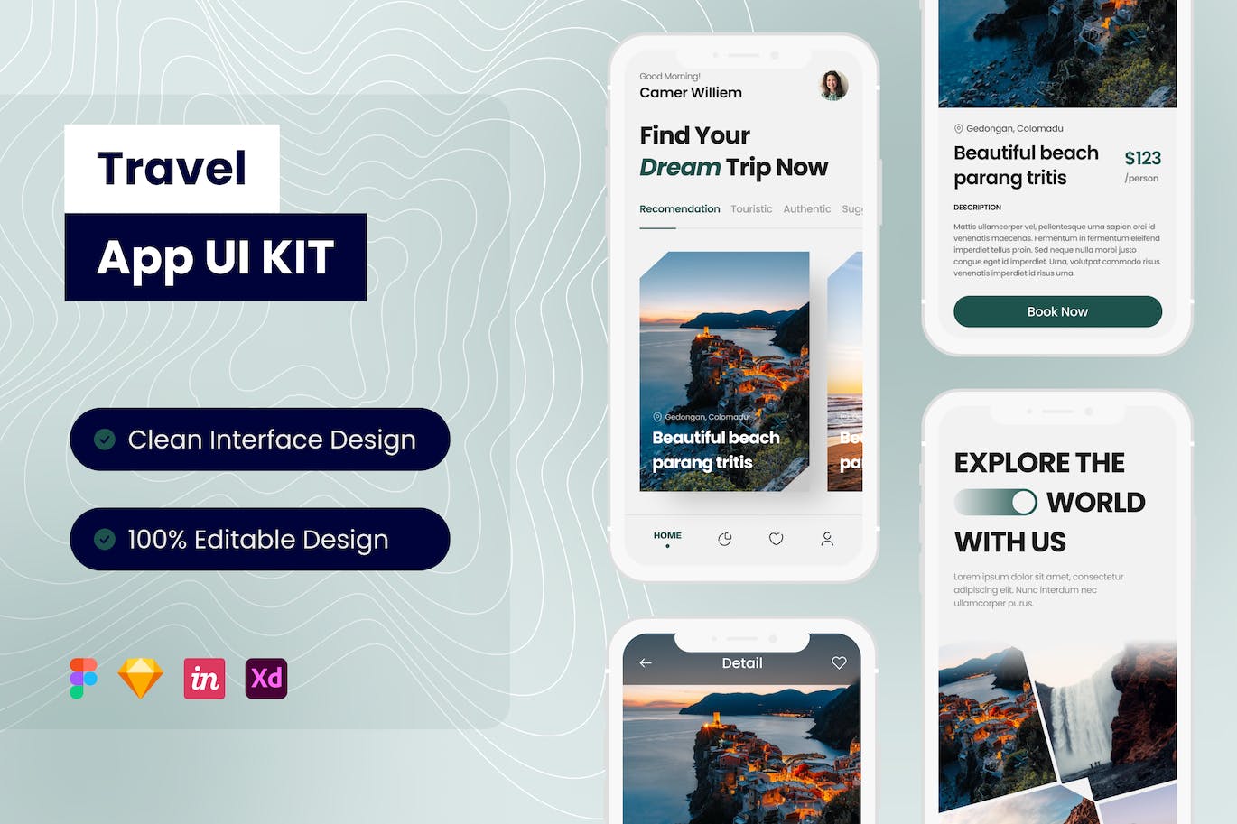 旅行手机应用 APP UI KIT