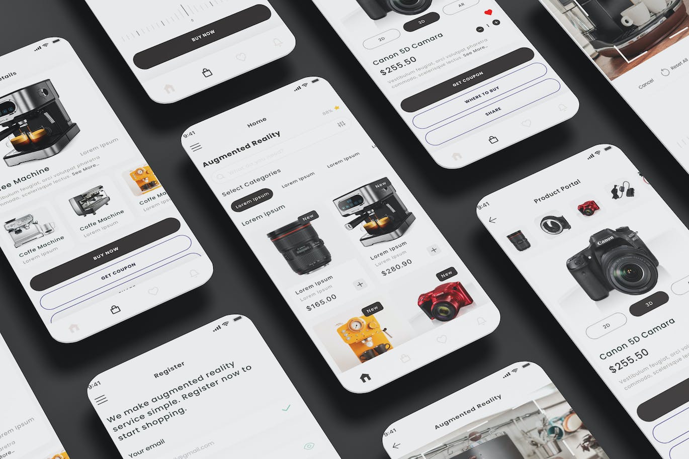增强&虚拟现实&Metaverse商店应用 App UI Kit