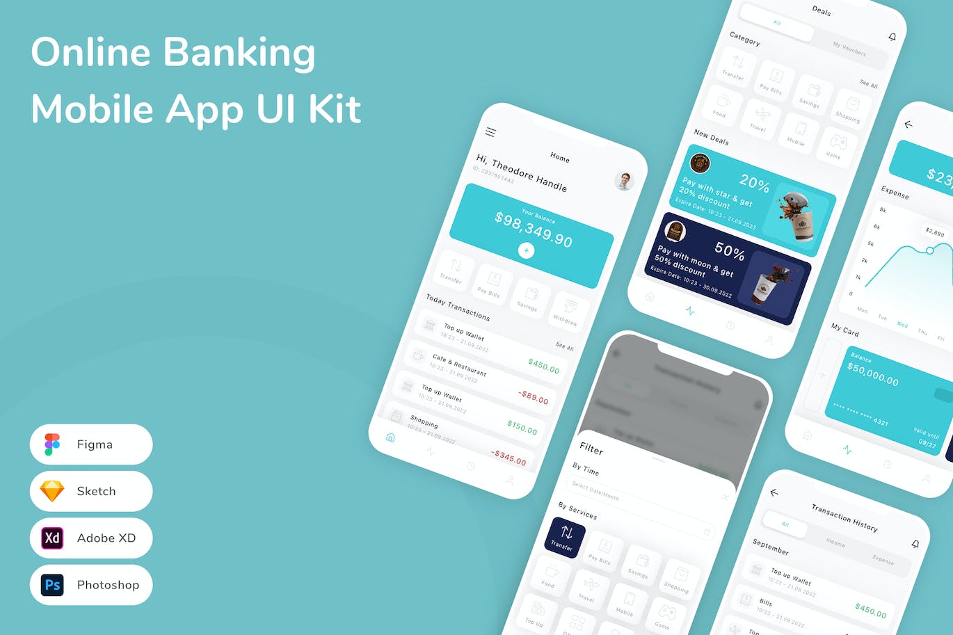 在线银行 App UI Kit