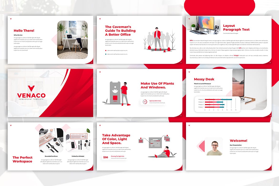 优雅时尚的PPT模板下载[PPTX]