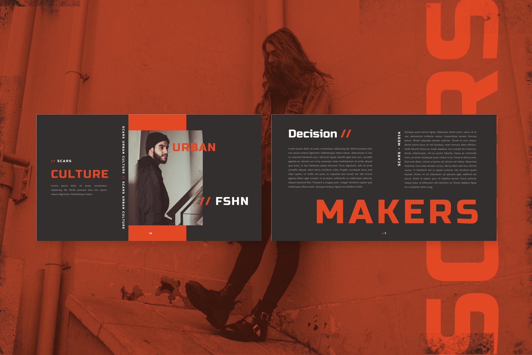 极简主义时尚风格PPT模板下载[PPTX]