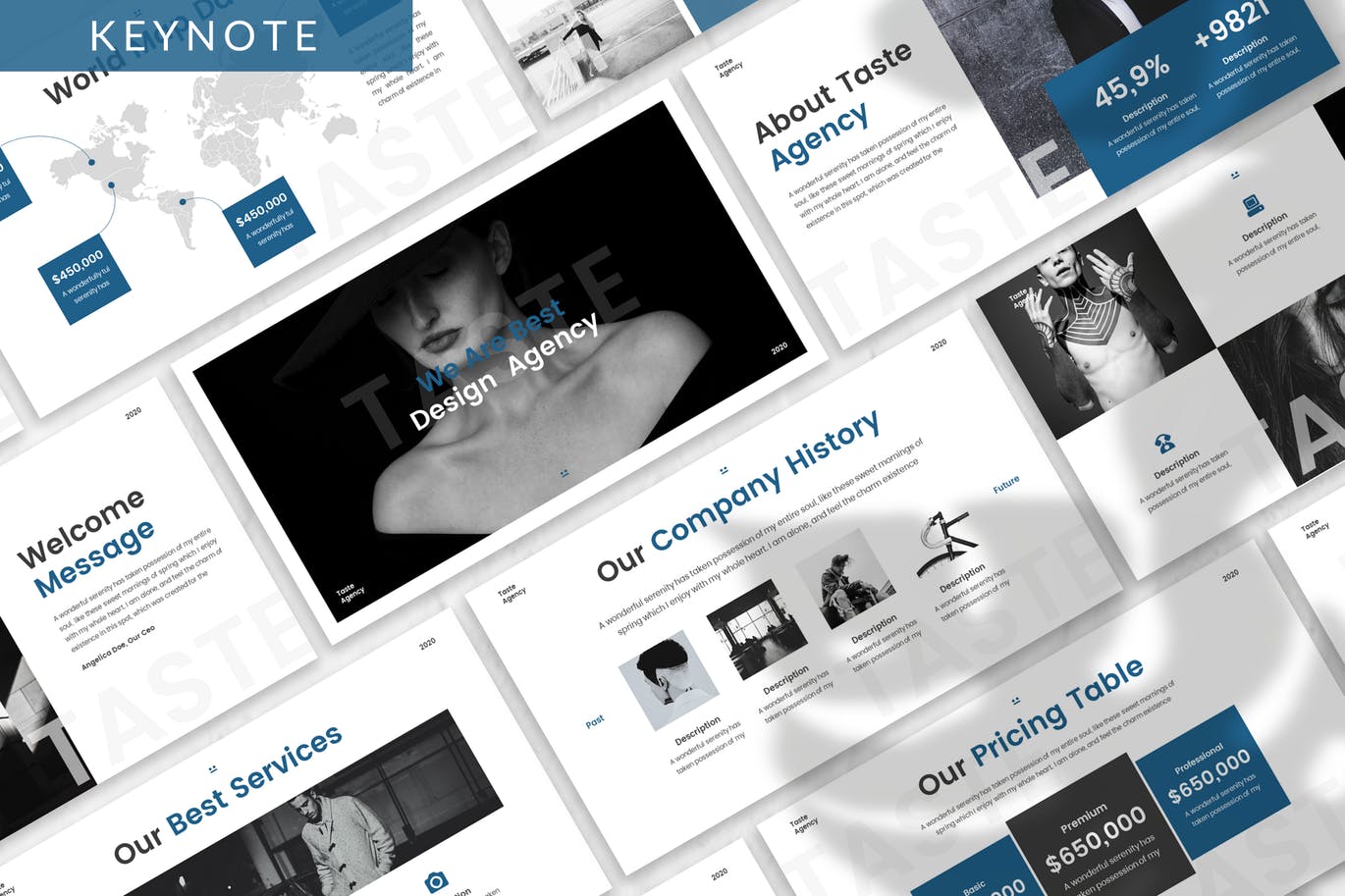 高端专业简约商业商务keynote幻灯片演示模板（key&powerpoint）