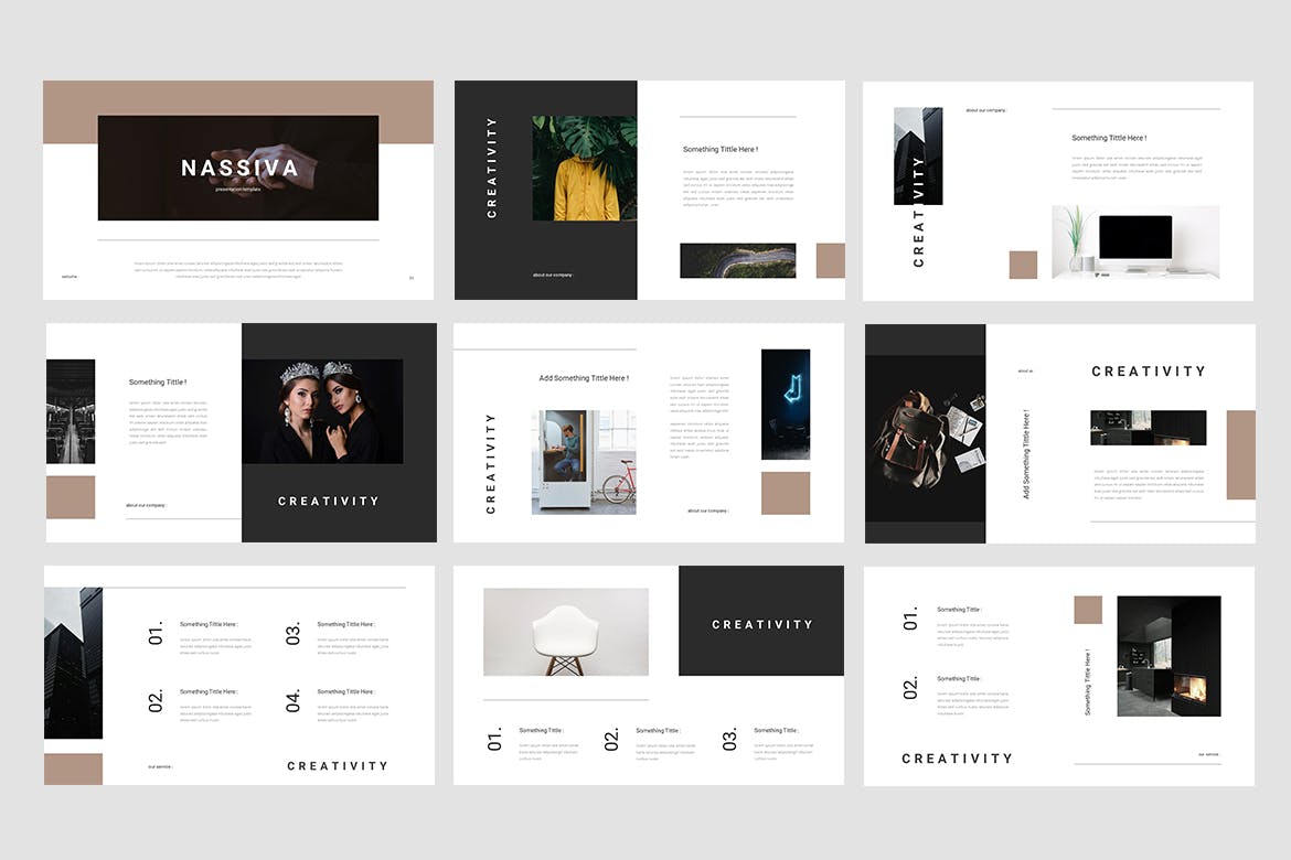 高端干净的PPT模板下载[PPTX]