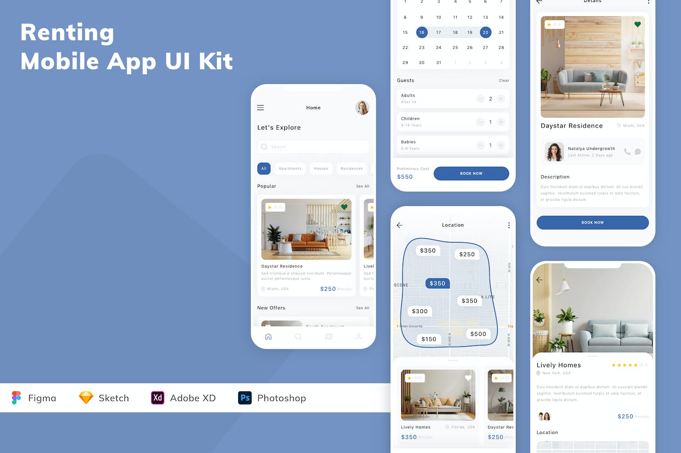 租赁移动应用APP UI KIT