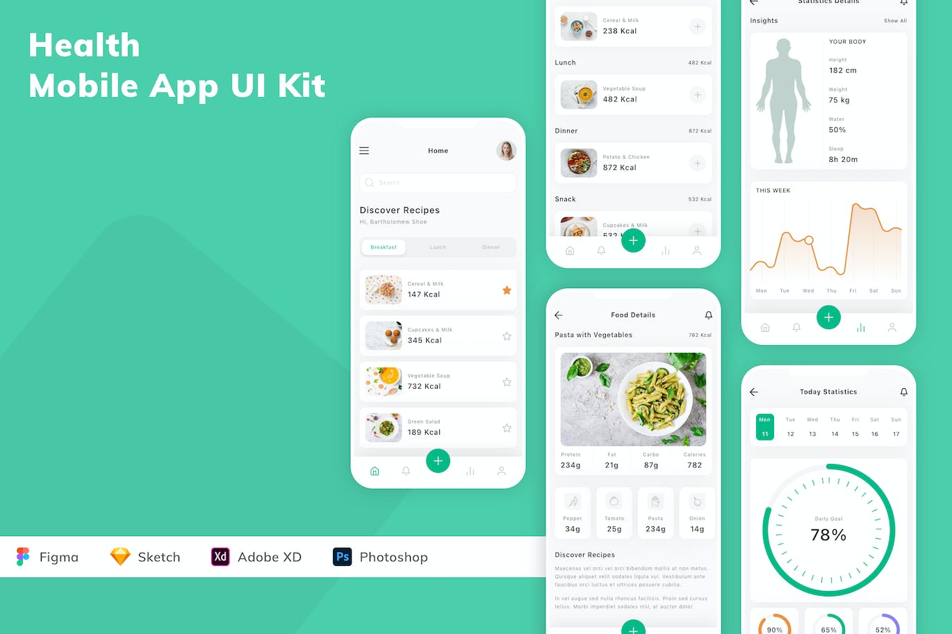 健康移动应用APP UI KIT
