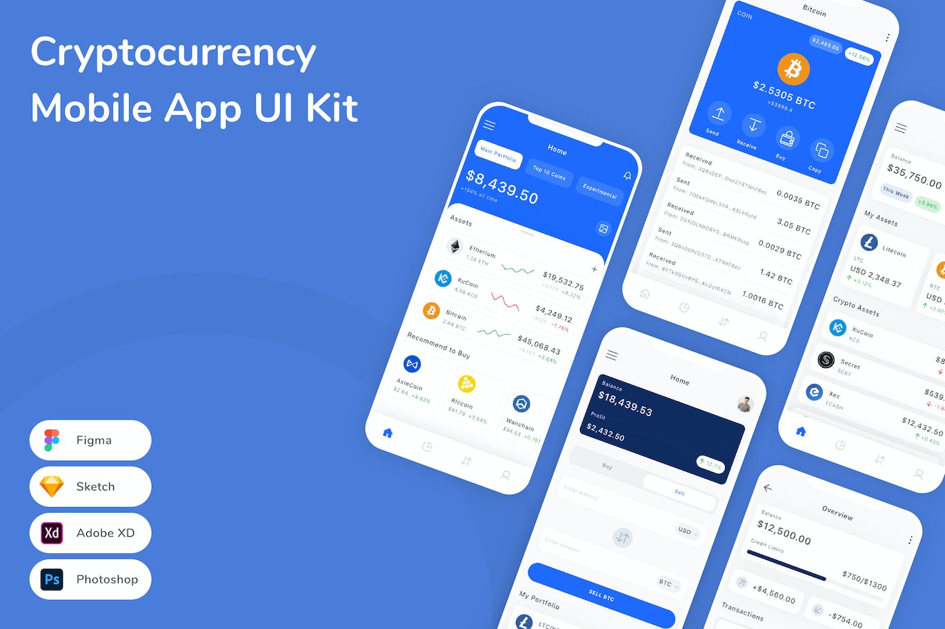 加密货币移动应用APP UI KIT