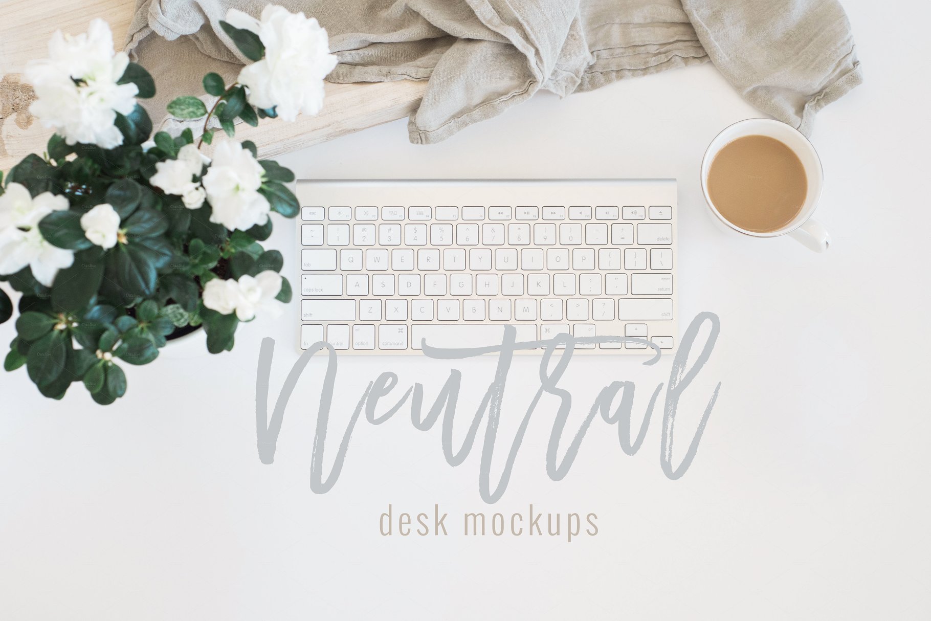 桌面办公场景样机模板 Desk Scene Mockups | Three Images