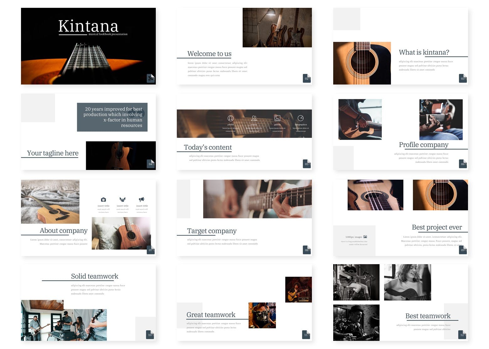 干净极简主义PPT模板下载[PPTX]