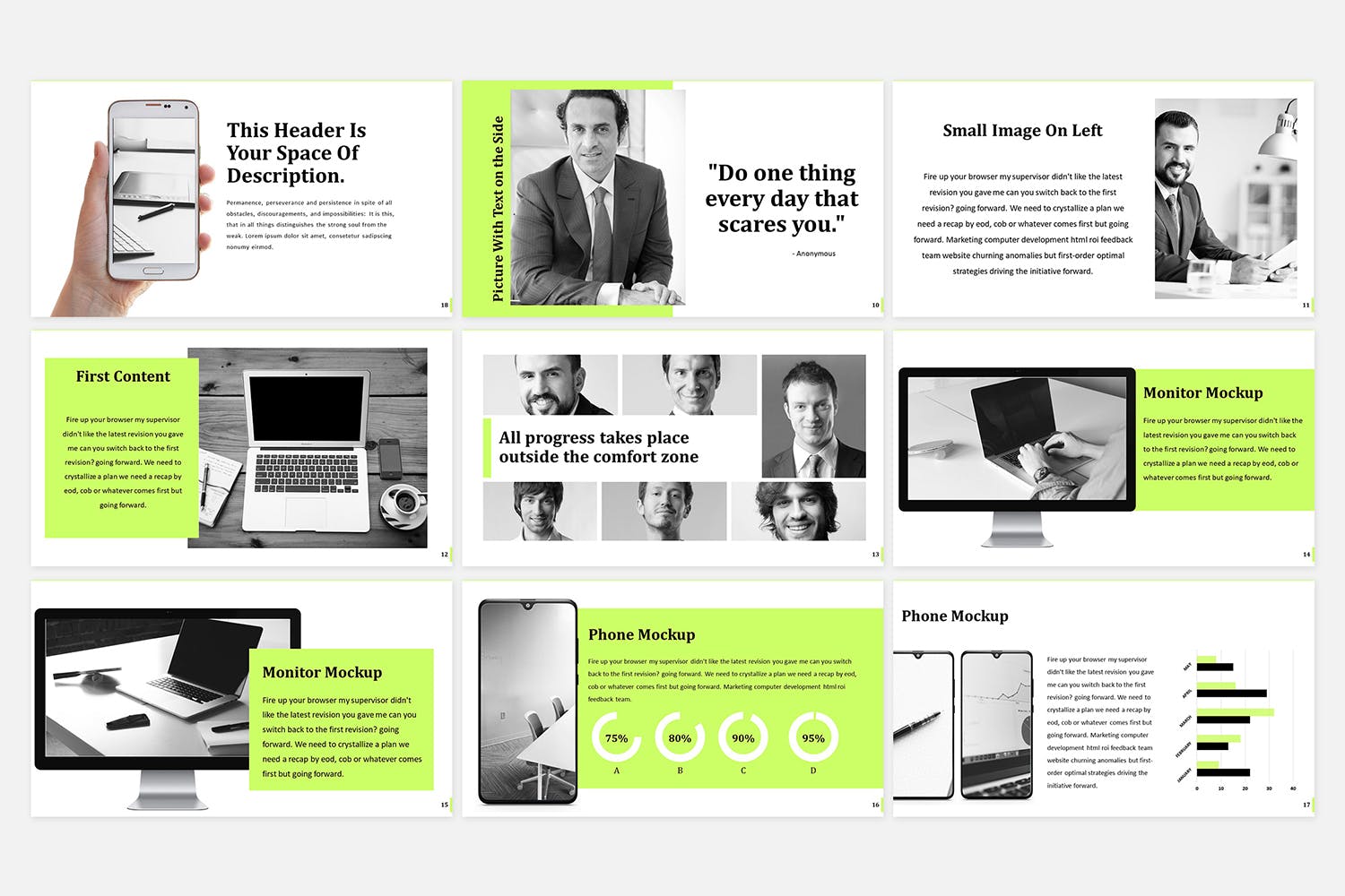 运动风格的商业PPT模板下载[PPTX]