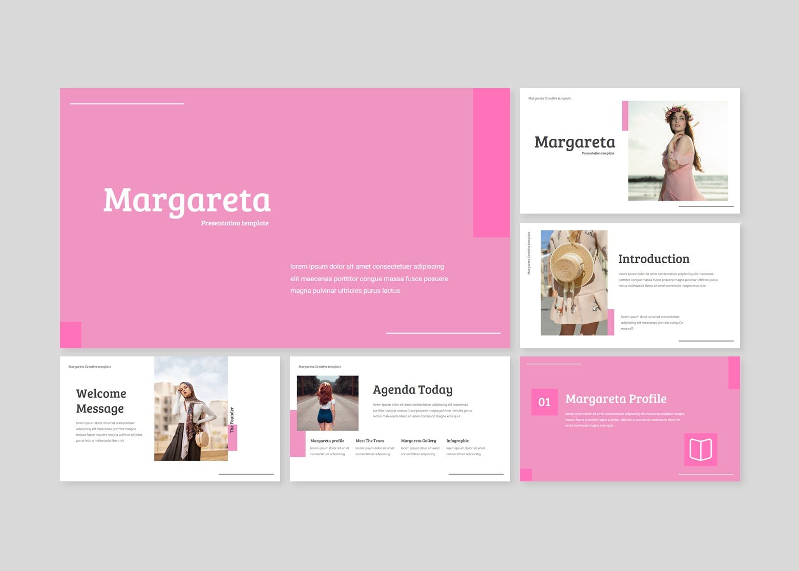 粉色系PPT模板下载[PPTX]