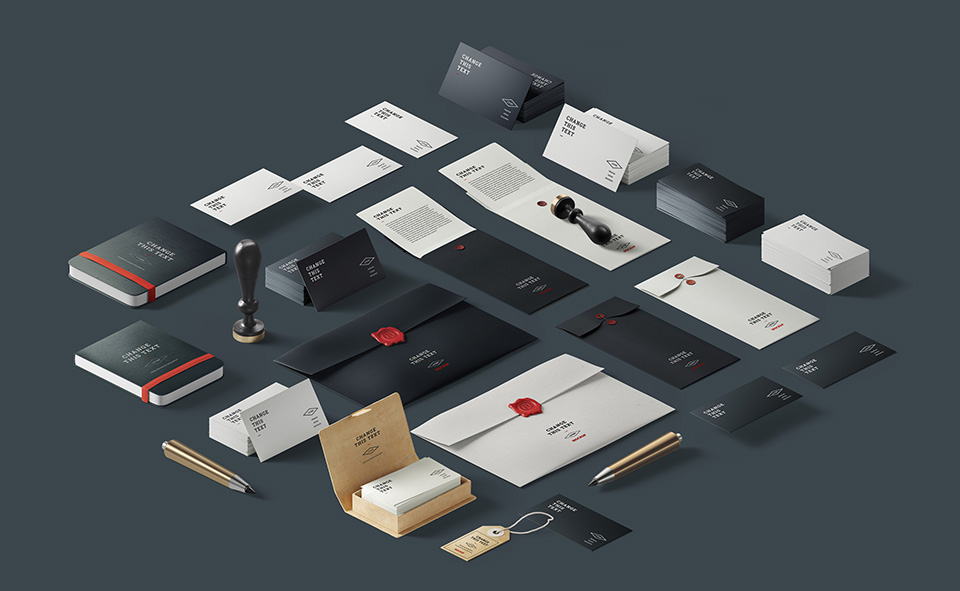 难以抗拒的VI设计展示模型(Mockup)PSD打包下载(PSD,2.38GB)