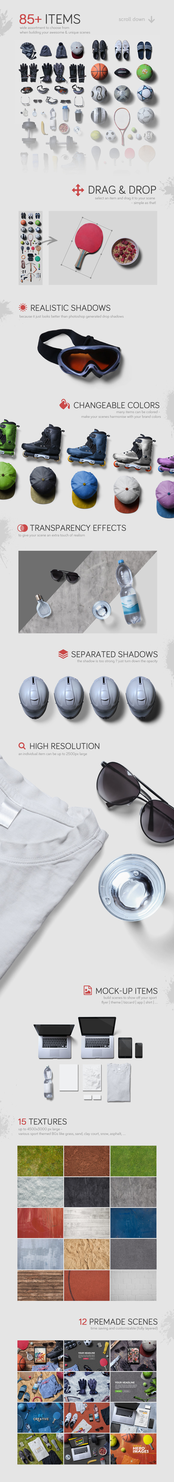 一套好用的运动器材主题PSD资源包下载(1.47GB)