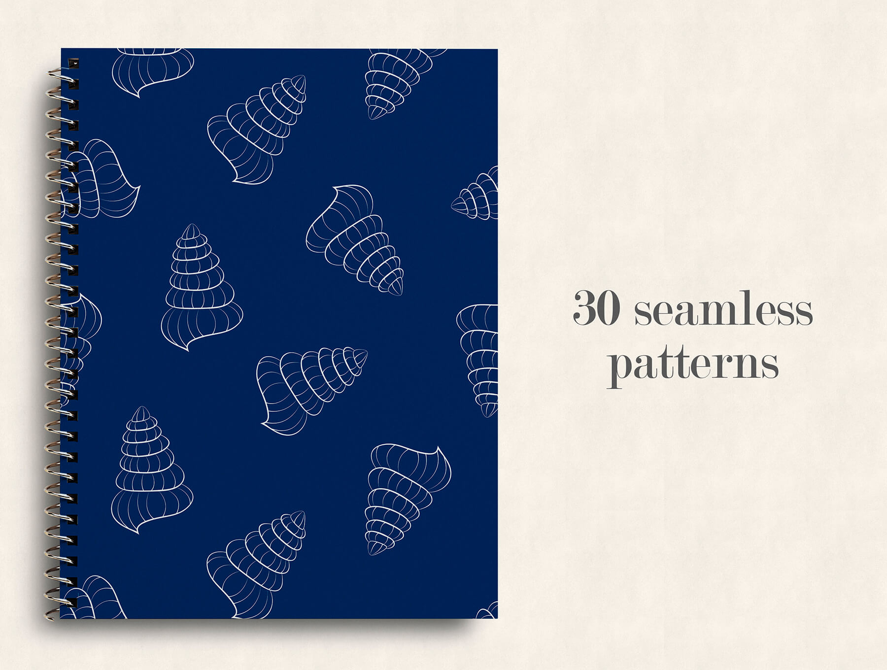 海洋元素矢量无缝图案素材