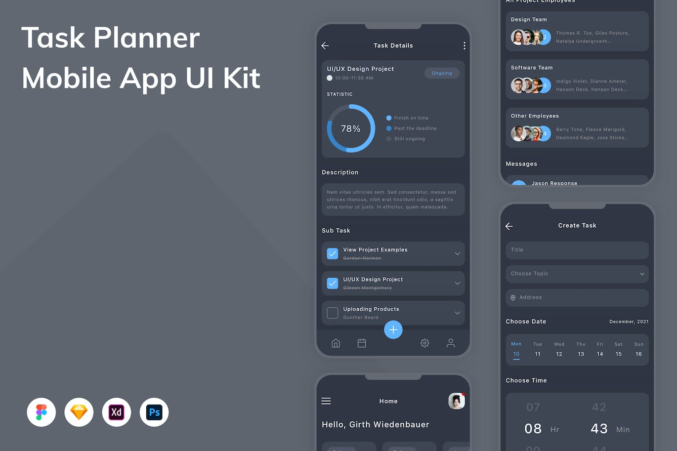 计划任务 App UI Kit