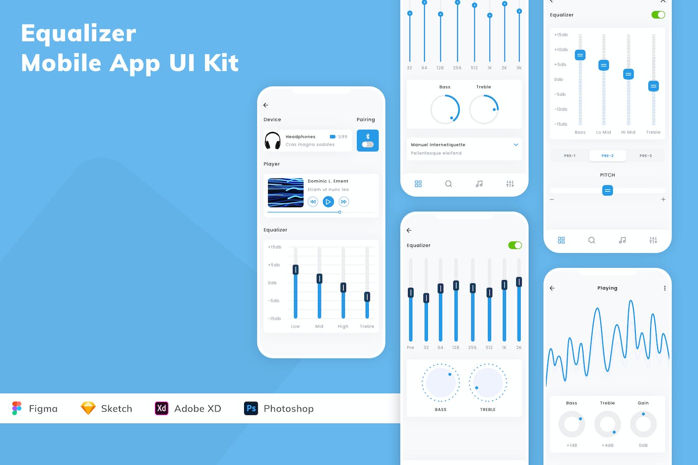 均衡器移动应用APP UI KIT