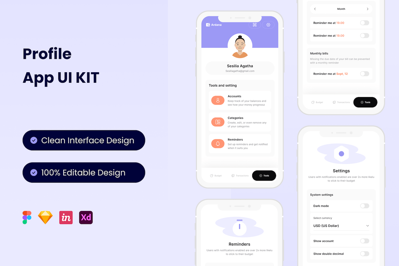 个人中心移动应用APP UI KIT