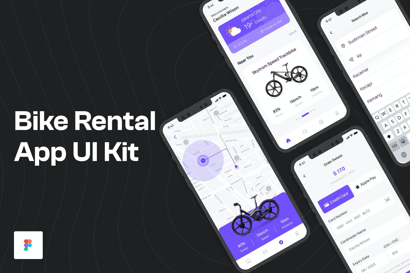 租赁自行车应用APP UI KIT