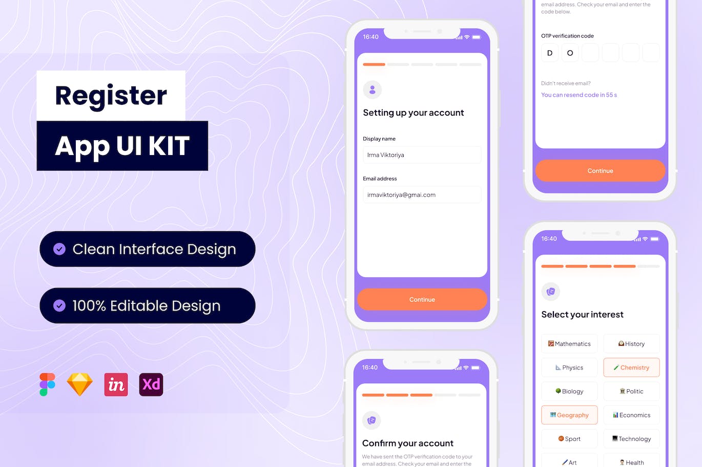 注册移动应用APP UI KIT