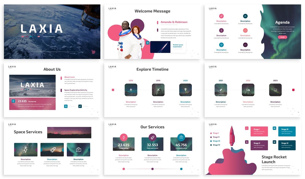 大胆留白的PPT模板下载[PPTX]