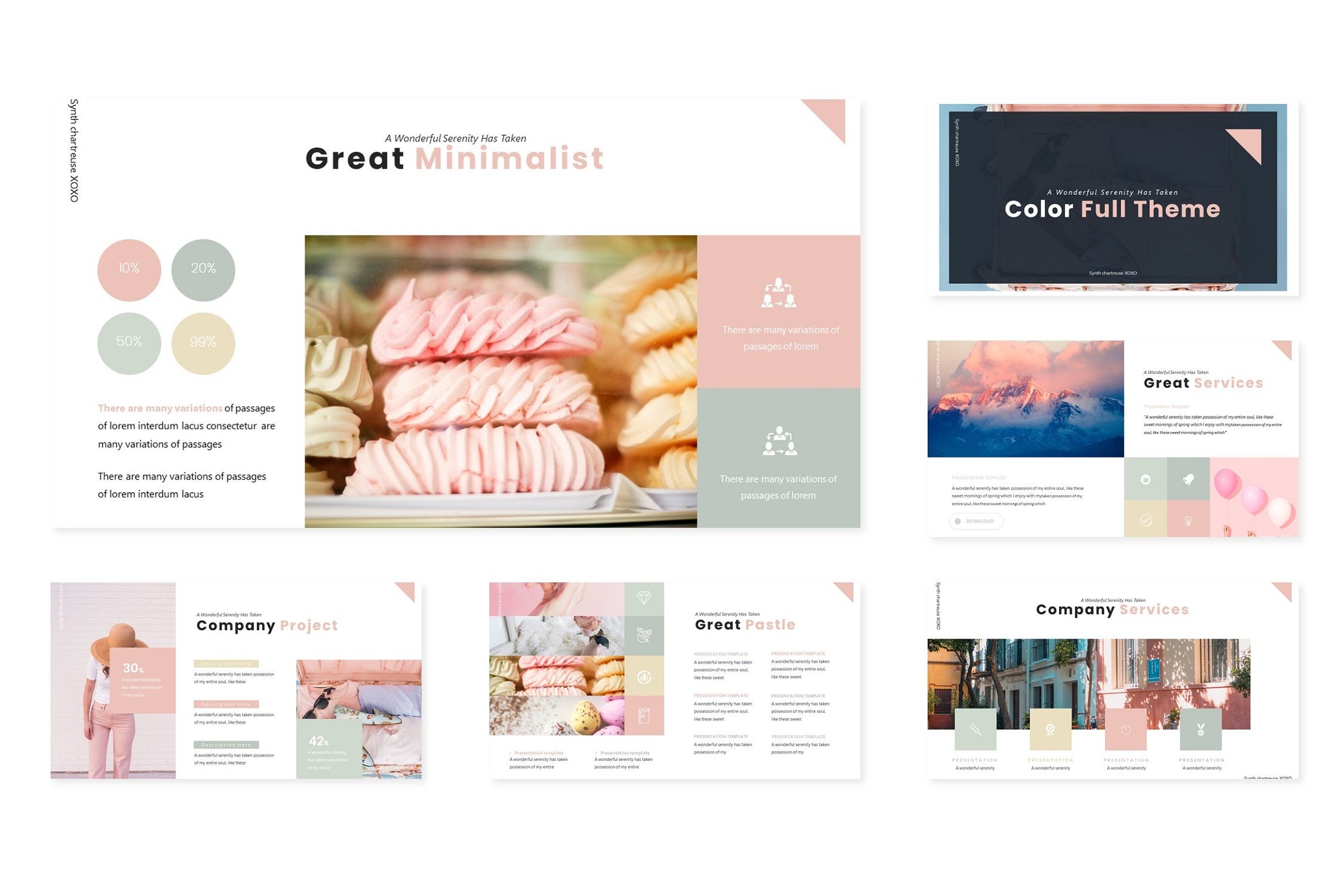 居家产品的PPT模板下载[PPTX]