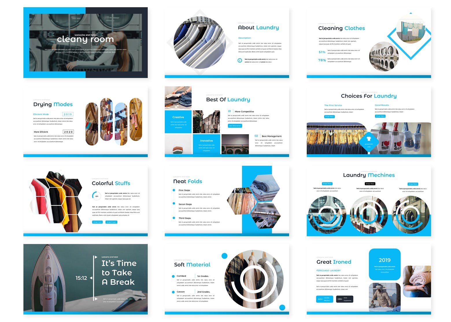 干净的大数据PPT模板下载[PPTX]