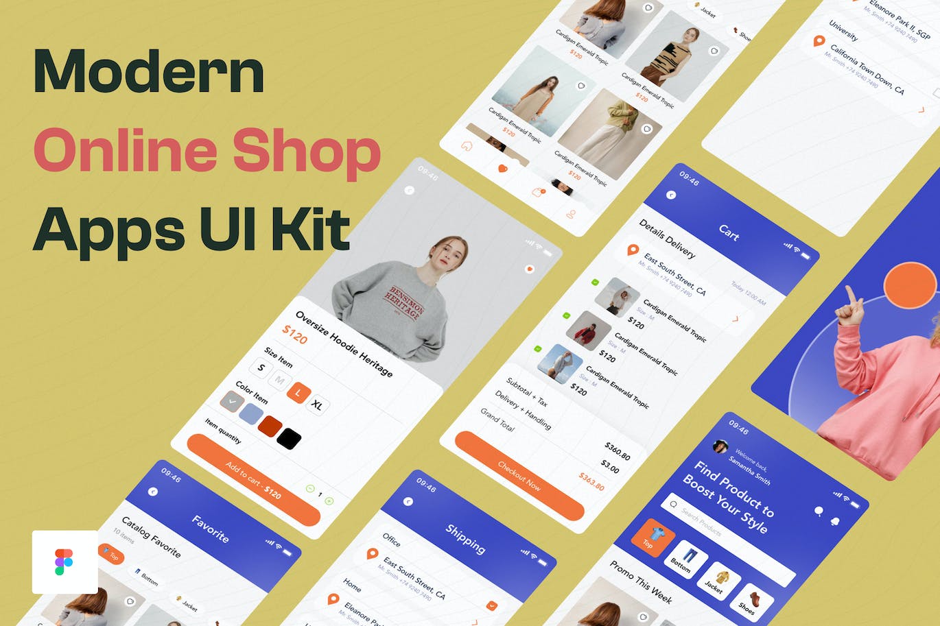 现代网店应用APP UI KIT