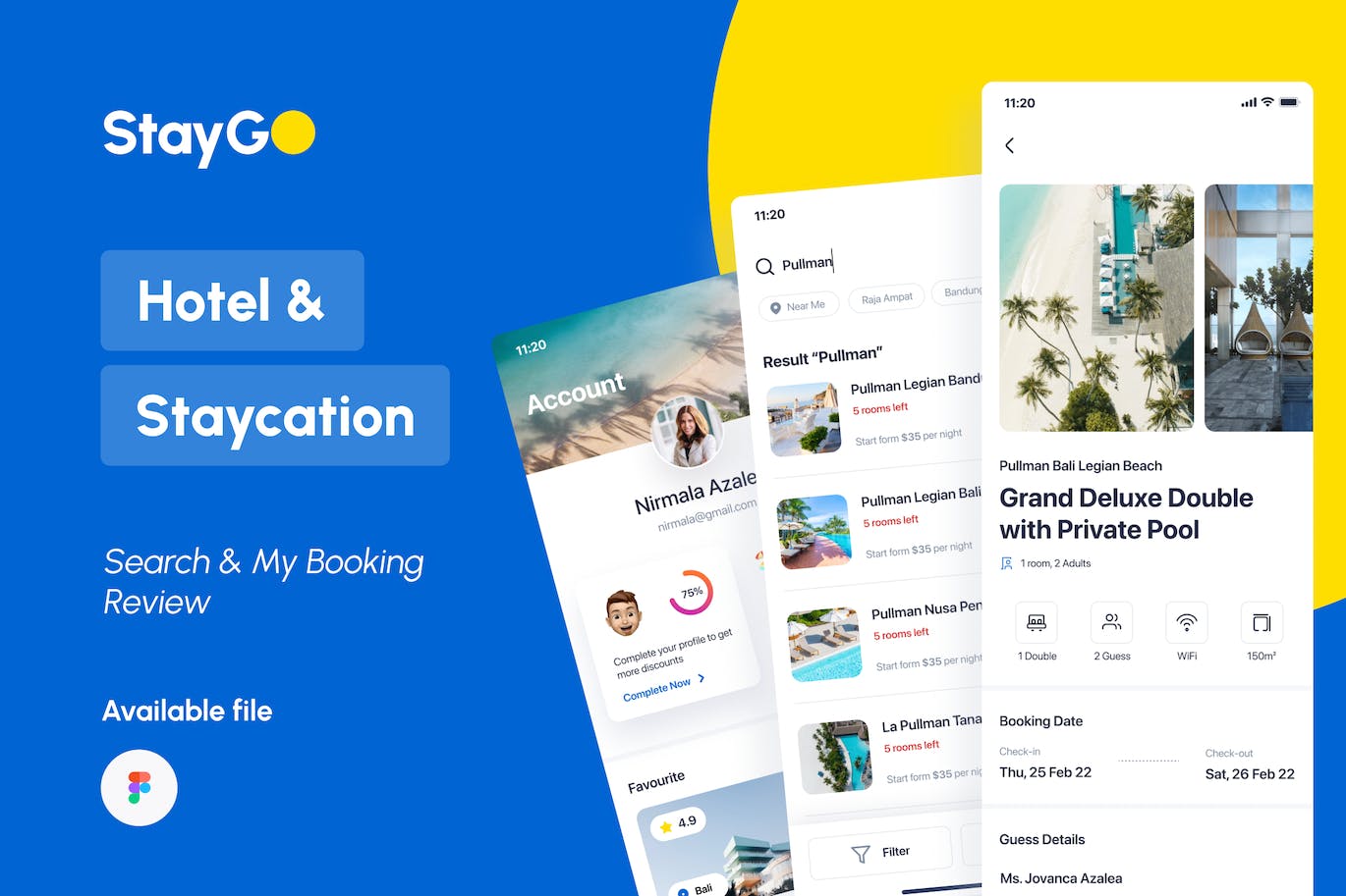 状态搜索和我的预订评论网页UI模版