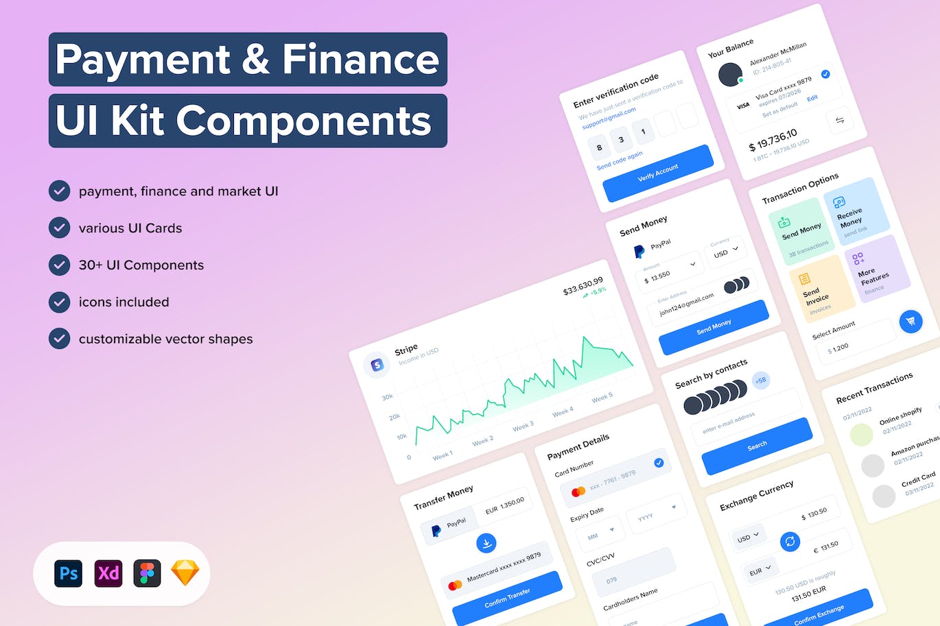 电子商务卡片式UI组件