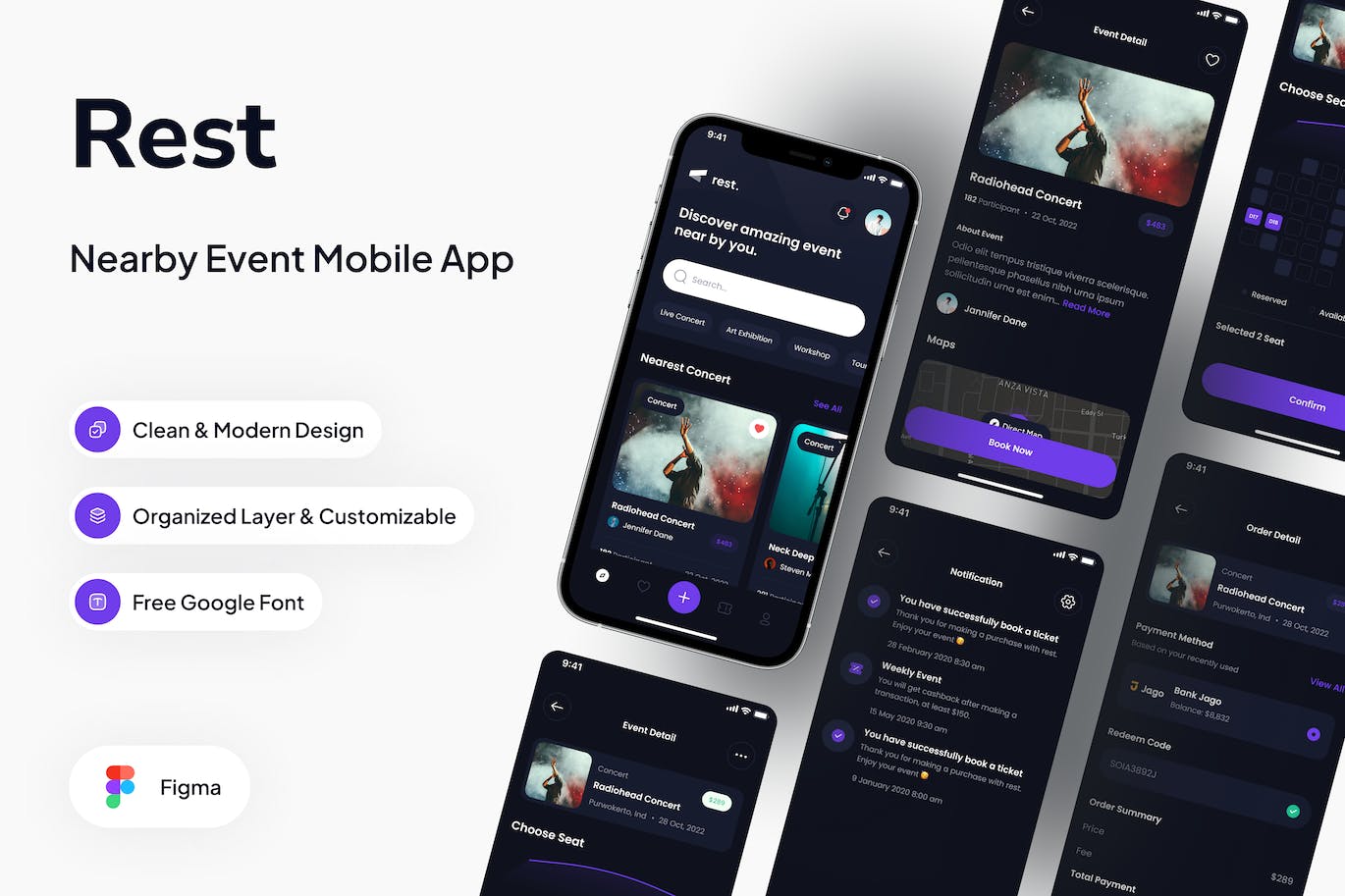 有序新闻暗模式 App UI Kit