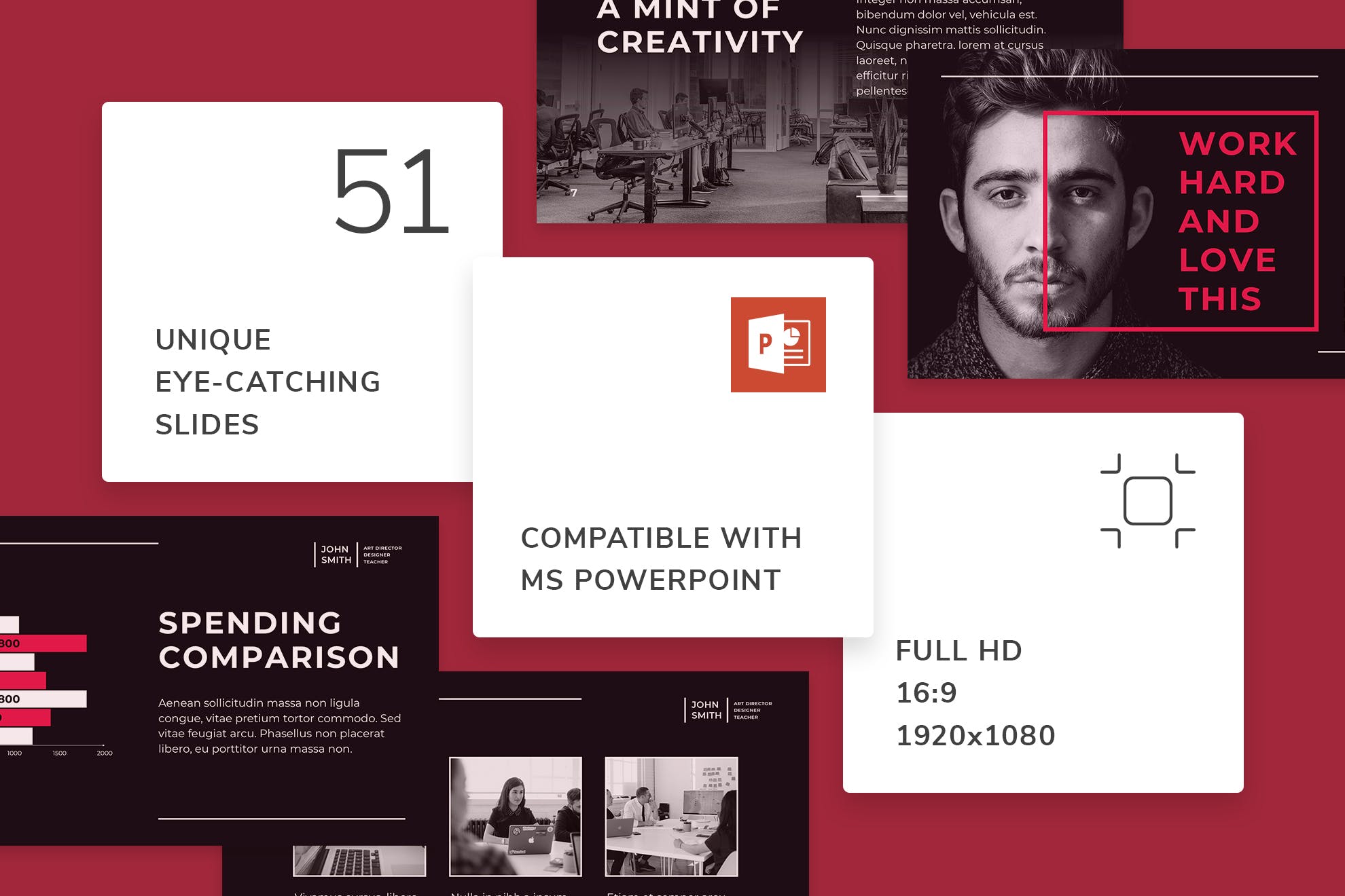 艺术总监个人展示PPT模板[PPTX]